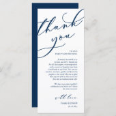 Moderne Romantische Dinner Place Einstellung Danke Programm (Vorne/Hinten)