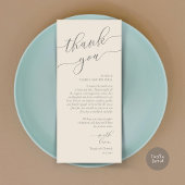 Moderne Romantische Dinner Place Einstellung Danke Programm