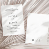 Moderne romantische Drehbuch Schwarz-weiße ErstHoc Einladung