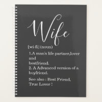 Moderne romantische Ehefrau mit Text
