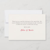 Moderne romantische Elegante Blumenzeremonie (Rückseite)