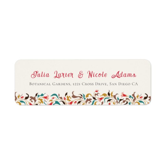 Moderne romantische Elegante Blumenzeremonie (Vorne)