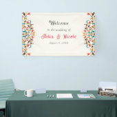 Moderne romantische Elegante Blumenzeremonie Banner (Messeveranstaltung)