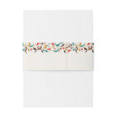 Moderne romantische Elegante Blumenzeremonie Einladungsbanderole (Rückseitenbeispiel)