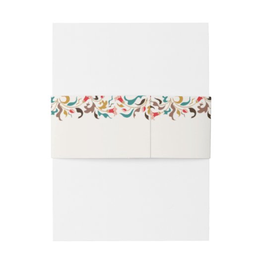 Moderne romantische Elegante Blumenzeremonie Einladungsbanderole (Rückseitenbeispiel)