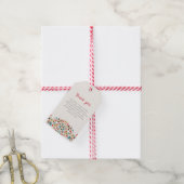 Moderne romantische Elegante Blumenzeremonie Geschenkanhänger (Mit Garn)