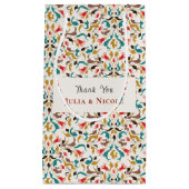 Moderne romantische Elegante Blumenzeremonie Kleine Geschenktüte (Vorderseite)