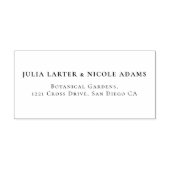 Moderne romantische Elegante Blumenzeremonie Permastempel (Design)