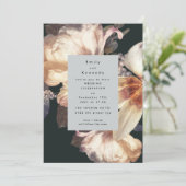 Moderne romantische Hochzeit in Florenz Einladung (Stehend Vorderseite)