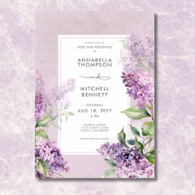 Moderne romantische Hochzeit Lila & Sage Lilacs