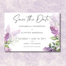 Moderne romantische Hochzeit Lila & Sage Lilacs