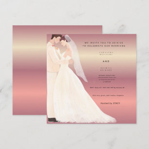 Moderne Romantische Hochzeitseinladung Sunset Ro Einladung
