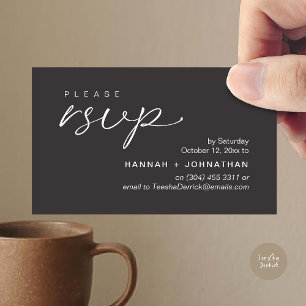 Moderne romantische Hochzeitseinladungen RSVP-Erin Begleitkarte