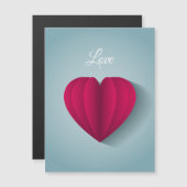 Moderne Romantische Liebe Magnetkarte (Vorne/Hinten)