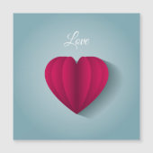 Moderne Romantische Liebe Magnetkarte (Vorderseite)