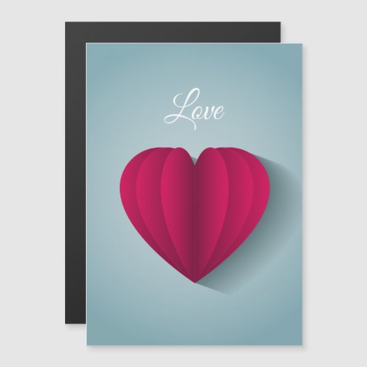 Moderne Romantische Liebe Magnetkarte (Vorne/Hinten)