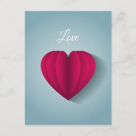 Moderne Romantische Liebe Postkarte