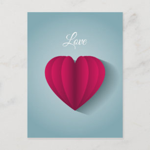Moderne Romantische Liebe Postkarte