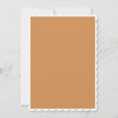 Moderne romantische Minimal Rust Bridal Luncheon Einladung (Rückseite)