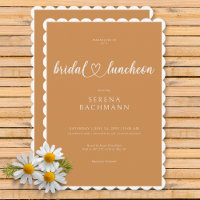 Moderne romantische Minimal Rust Bridal Luncheon