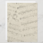 Moderne Romantische Musiknoten Hochzeit (Vorne/Hinten)