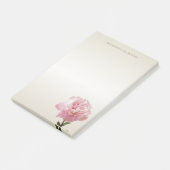 Moderne romantische Nelke - Personalisiert Post-it Klebezettel (angewinkelt)