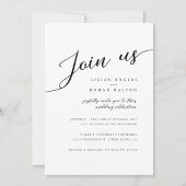 Moderne romantische Script Typografy Wedding Einladung