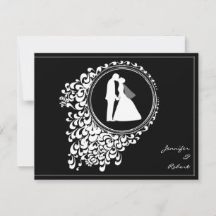 Moderne romantische Silhouette Save the Date