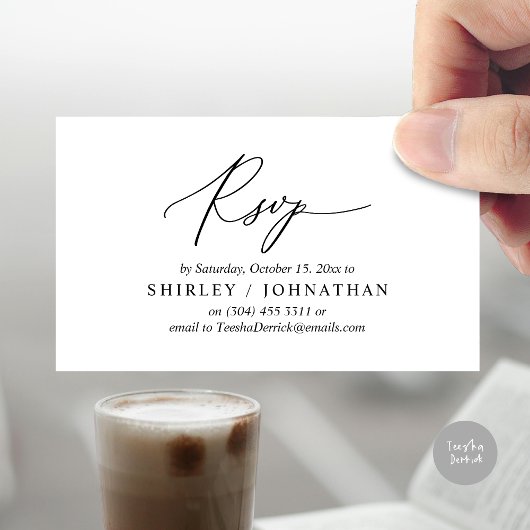 Moderne romantische UAWG Wedding Dinner Einladung