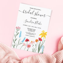 Moderne romantische Wildblume Boho Spring