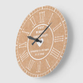 Moderne römische Zahlen aus dem ersten Zeitschrift Große Wanduhr (Winkel)