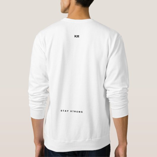 Moderne römische Zahlen Jubiläumsmonogramm Paar Sweatshirt (Rückseite)