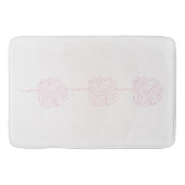 Moderne rosa Abstrakte Natur Badematte (Vorderseite)