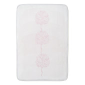 Moderne rosa Abstrakte Natur Badematte (Vorderseite Vertikal)