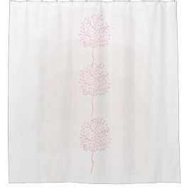 Moderne rosa Abstrakte Natur Duschvorhang