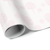 Moderne rosa Abstrakte Natur Geschenkpapier (Rolleneckpunkt)