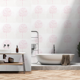 Moderne rosa Abstrakte Natur Tapete