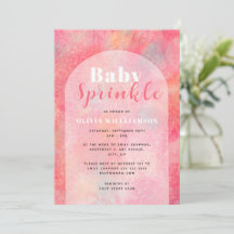 Moderne rosa Abstrakte Wasserfarbe Kindersprinkle