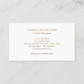 Moderne, rosa abstrakte Wasserfarbe Visitenkarte (Rückseite)