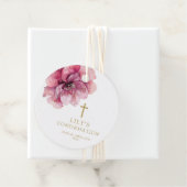 Moderne rosa Aquarellfarben - Flora-Bestätigung Geschenkanhänger (Beispiel)