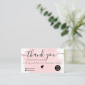 Moderne rosa Aquarellpinsel (Pinselstrich) Visitenkarte (Stehend Vorderseite)