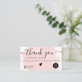 Moderne rosa Aquarellpinsel (Pinselstrich) Visitenkarte (Stehend Vorderseite)