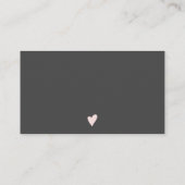 Moderne rosa Aquarellpinsel (Pinselstrich) Visitenkarte (Rückseite)