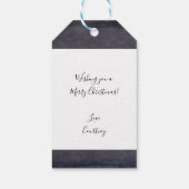 Moderne rosa Auto schwarz Chalk Weihnachten Geschenkanhänger (Rückseite)