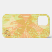 Moderne rosa Biene und Monogramm Case-Mate iPhone Hülle (Rückseite (Horizontal))