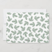 Moderne Rosa Bläserblüte Weihnachts-Fotokarte Feiertagskarte (Rückseite)