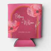 Moderne rosa Bläsersommer Dosenkühler (Vorderseite)