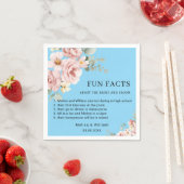 Moderne rosa Bläserspass-Fakten Hochzeiten Serviette (Beispiel)