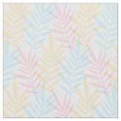 Moderne rosa blaue gelbe Wasserfarbenpalme Stoff (Nahaufnahme)