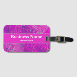 Moderne rosa, blaue und graue Geometrie Abstrakt Gepäckanhänger